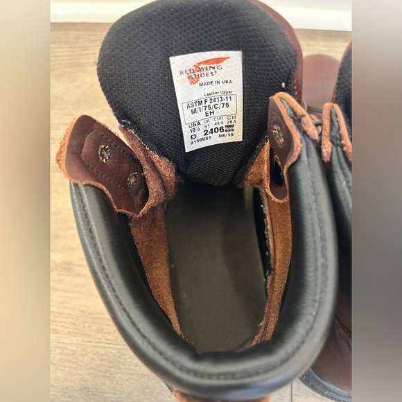 Red Wing Steel Toe 2406 SuperSole 2.0 6" Men's Work Boot - Size 10-1/2 D - Picture 12 of 15